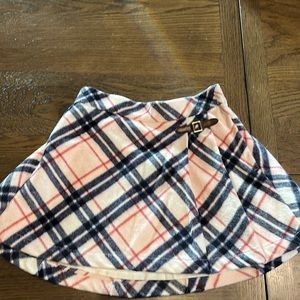 Girls plaid pleated winter skirt